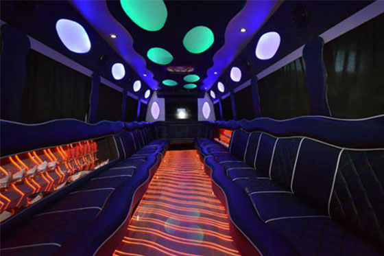 fort lauderdale limo bus seating