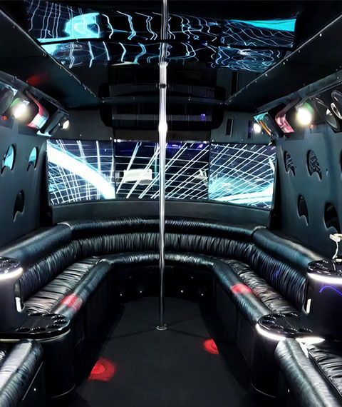 miami party bus interior