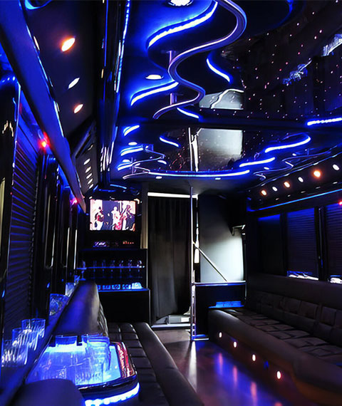 miami party bus seating